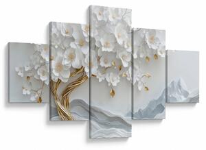 Obraz - 3D elegantní strom života (125x70 cm)