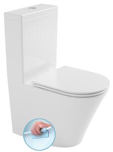 Bruckner Bruckner, DARIO RIMLESS WC kombi mísa s nádržkou, spodní/zadní odpad, bílá, 201.428.4