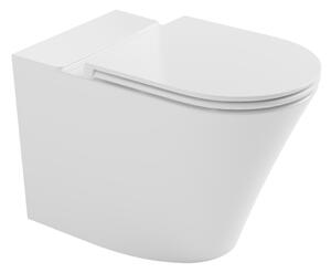 Bruckner Bruckner, FEIN mísa pro kombi WC, Rimless, 61x36cm, spodní/zadní odpad, bílá, 201.424.4