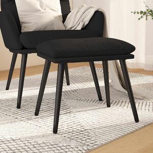Podnožka černá 45 x 29,5 x 35 cm textil 341499