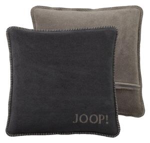 Biederlack JOOP! Uni Doubleface Anthrazit-Taupe polštář 50 x 50 cm Product: Bez výplně
