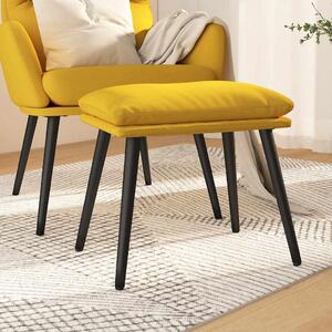 Podnožka hořčicově žlutá 45 x 29,5 x 35 cm textil 341500