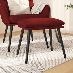 Podnožka vínová 45 x 29,5 x 35 cm textil 341501