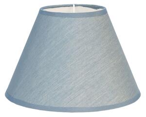 Textilní stínidlo na lampu v modré barvě Vachel – 37x20 cm