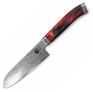 Malý santoku nůž z damaškové oceli SG-2 SaKuRo SUZAKU 12,6 cm