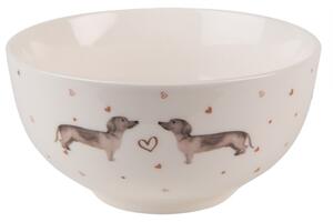 Porcelánová miska s jezevčíkem Dachshund Love – 500 ml