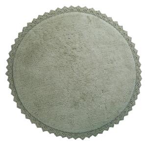 Zelený pratelný ručně tkaný bavlněný kulatý koberec ø 110 cm Perla Olive – Nattiot