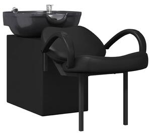 Křeslo na šampon Černá 136 x 60 x 92 cm PVC