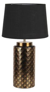 Zlato černá stolní lampa Herold – 28x51 cm