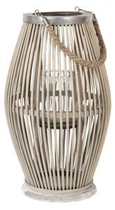 Dřevěná lucerna Josje – 23x40 cm