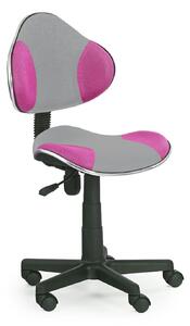 Dětská kancelářská židle Lash růžová/šedá