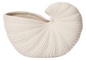Kameninový obal na květináč Shell Pot Off White 23 cm