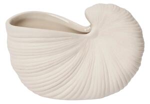 Kameninový obal na květináč Shell Pot Off White 11 cm