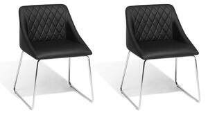 Set 2ks. jídelních židlí Aricata (černá). 1009828
