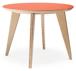 Sosone Jídelní stůl no.4 Ø1000 Překližka — oranžové Forbo