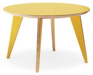 Sosone Jídelní stůl no.4 Ø1200 — žlutá HPL