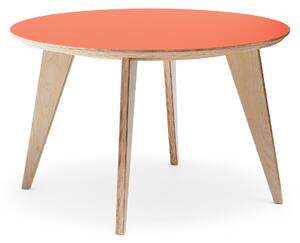 Sosone Jídelní stůl no.4 Ø1200 Překližka — oranžové Forbo
