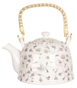 Porcelánová konvice na čaj s drobnými kvítky – 800 ml
