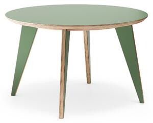 Jídelní stůl no.4 Ø1200 — zelená HPL