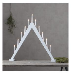Bílý vánoční LED svícen Star Trading Trill, výška 79 cm