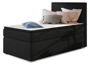 Eltap Čalouněná postel Rocco s úložným prostorem 90x200cm Materiál a barva potahu: Sawana 14 - černá, Rozměr: 90x200