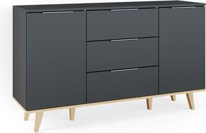 Kredenc Vicco Nautica Antracit 138 x 82 cm, Model 36741