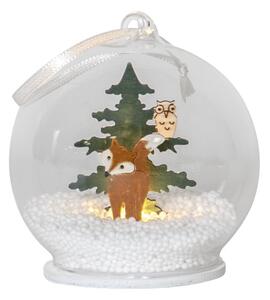 Vánoční závěsná světelná LED dekorace Star Trading Christmas Forest, ø 8 cm