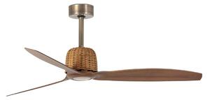 FARO 33436WT- Stropní ventilátor WEAVER M pr. 128 cm hnědá/mosaz Wi-Fi Tuya + DO