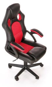 Kancelářská židle Kelber černá/červená