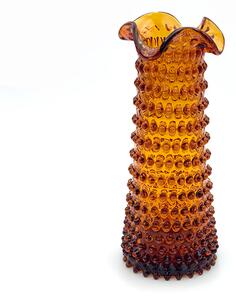 Floriánova huť Váza Ananas amber