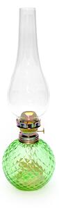 Floriánova huť Petrolejová lampa Káro - světle zelená