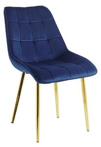 Polyamidová židle modrozlatá