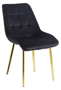 Polyamidová židle černá zlaté nohy