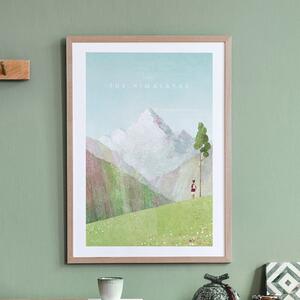 Plakát Travelposter Himalayas, 30 x 40 cm