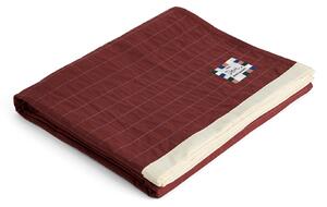 Prošívaný přehoz na postel Dori Maroon 245 × 195 cm