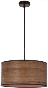 Candellux Legno závěsné svítidlo 1x40 W černá-dřevo-hnědá 31-18403