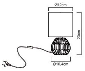 Globo 21730P - Stolní lampa SYLAS 1xE14/40W/230V růžová