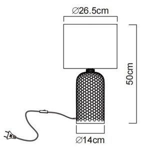 Globo 21735R - Stolní lampa SOFIE 1xE27/60W/230V červená
