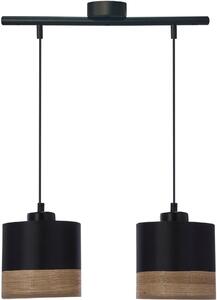 Candellux Porto závěsné svítidlo 2x60 W černá 32-17604