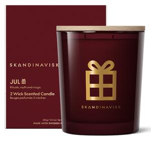Vonná svíčka ve skle JUL Gold (Vánoce) 350 g