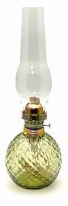 Floriánova huť Petrolejová lampa Vanesa - lesní zelená káro