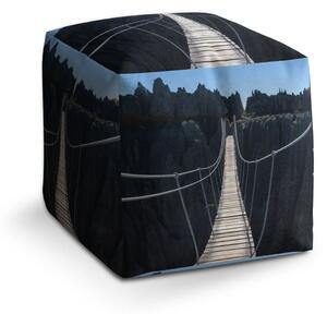 Sablio Taburet Cube Visutý most - 40x40x40 cm