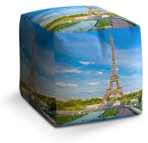 Sablio Taburet Cube Eiffel Tower 5 - 40x40x40 cm