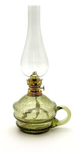 Floriánova huť Petrolejová lampa Klára - lesní zelená krakle