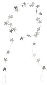 Kovová girlanda Stars Antique Silver 150 cm