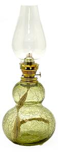 Floriánova huť Petrolejová lampa Zuzana - lesní zelená krakle