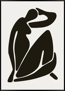Černobílý plakát v rámu Styler Artbox Women Shape, 70 x 50 cm
