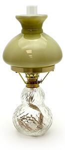 Floriánova huť Petrolejová lampa Zuzana - křišťál káro - komplet 1
