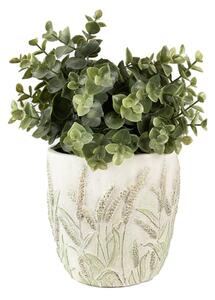 Cementový obal na květináč s jitrocelem Plantain S – 13x13 cm