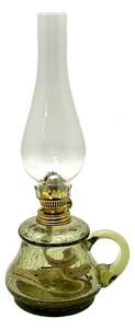 Floriánova huť Petrolejová lampa Tereza - lesní zelená krakle